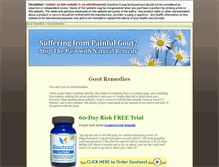 Tablet Screenshot of gout-remedies.net